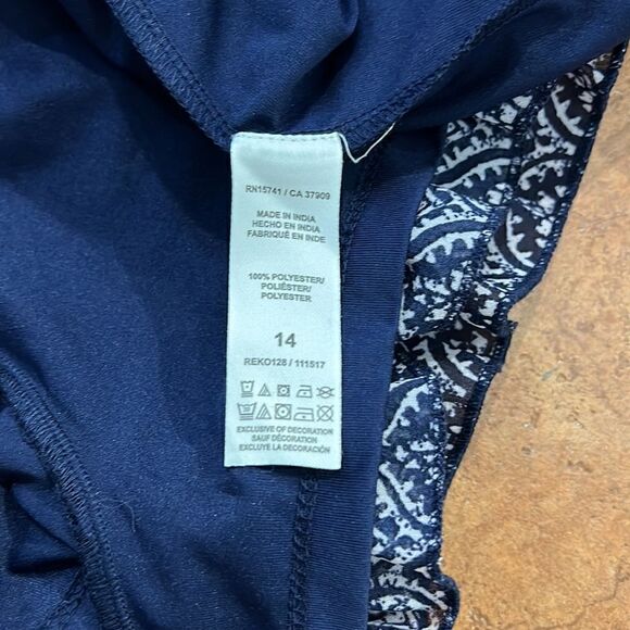 NWOT Ella Moss girls Slit Shoulder Chiffon Romper size 14 - Picture 5 of 7